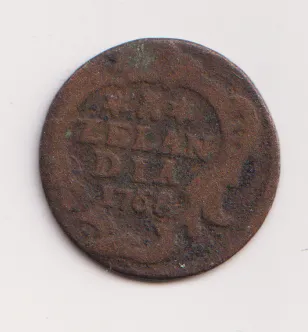 Duit 1768,Zeeland,Holandsko