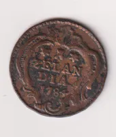 Duit 1784,Zeeland,Holandsko