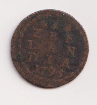 Duit 1795,Zeeland,Holandsko