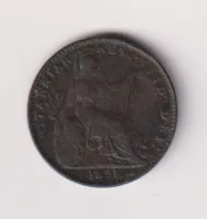 Farthing 1821,Anglie