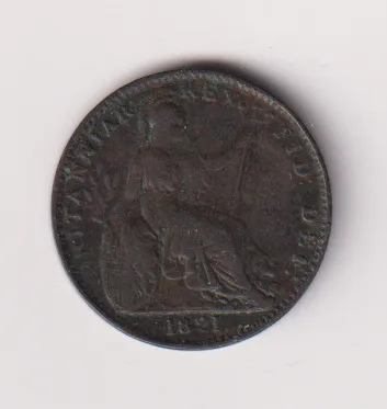 Farthing 1821,Anglie