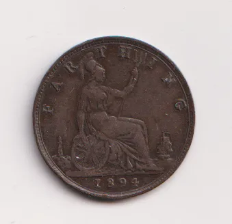 Farthing 1894,Anglie