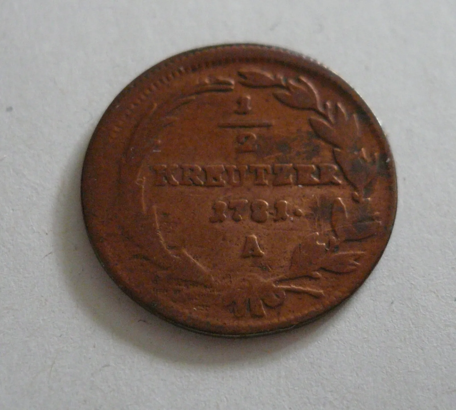 1/2 Krejcar, 1781 A, Josef II., Rakousko