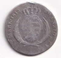1/2 tolar 1813,stopa,Sasko