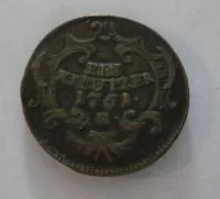 1 Krejcar, 1761, M. Terezie, Uhry-Kremnica