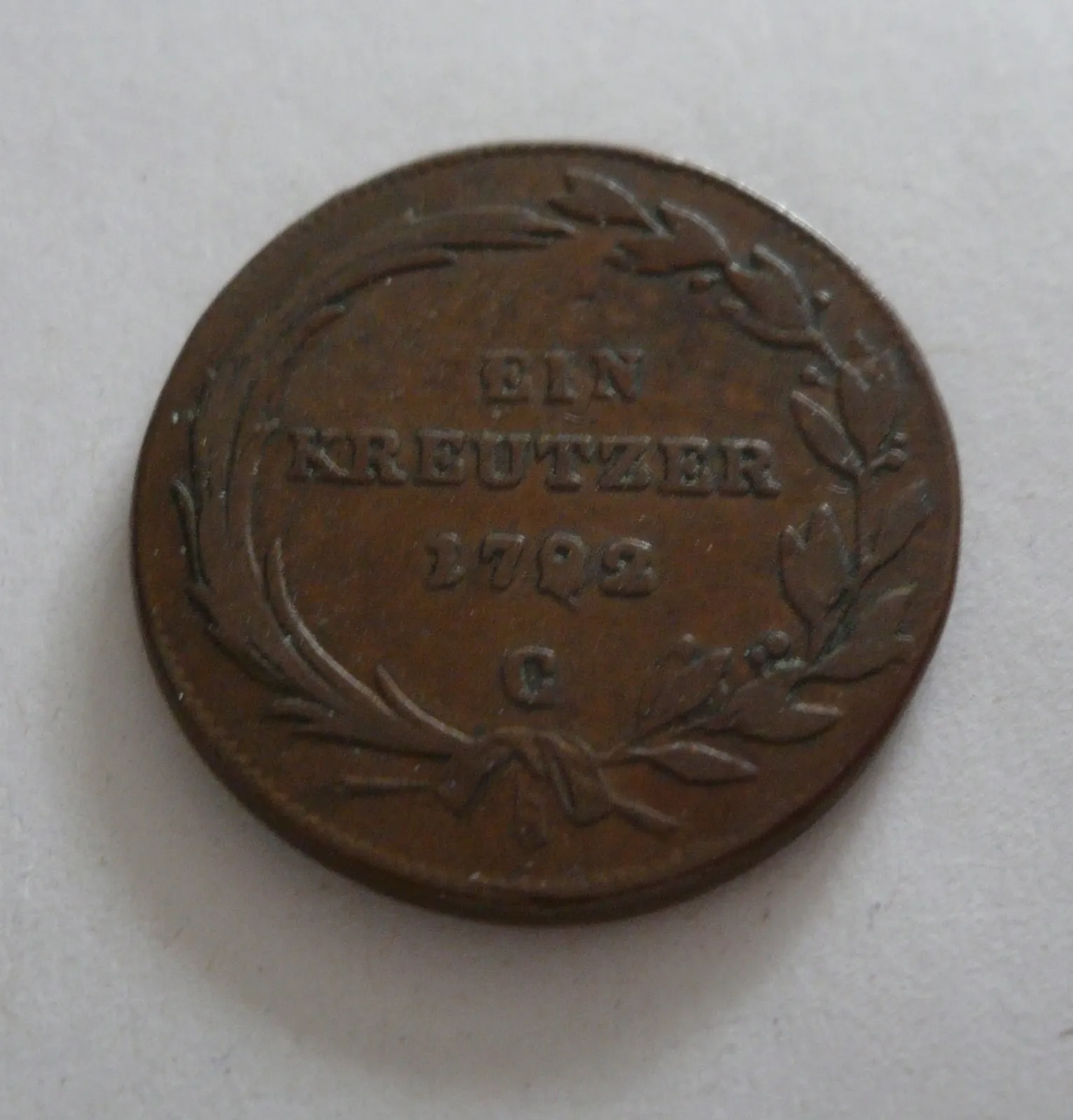 1 Krejcar 1782 C, Josef II., Čechy