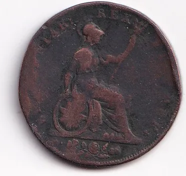 1 pence 1830,Anglie