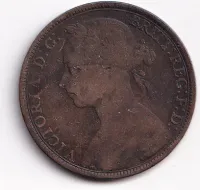 1 penny 1890,Anglie