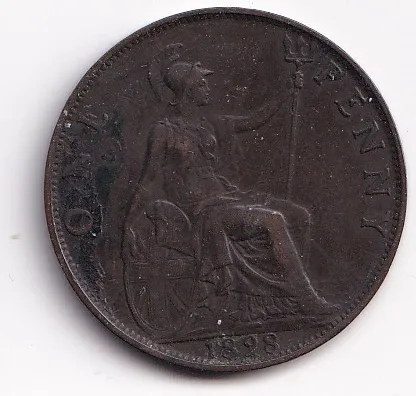 1 penny 1898,Anglie