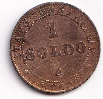 1 soldo 1867,Vatikán