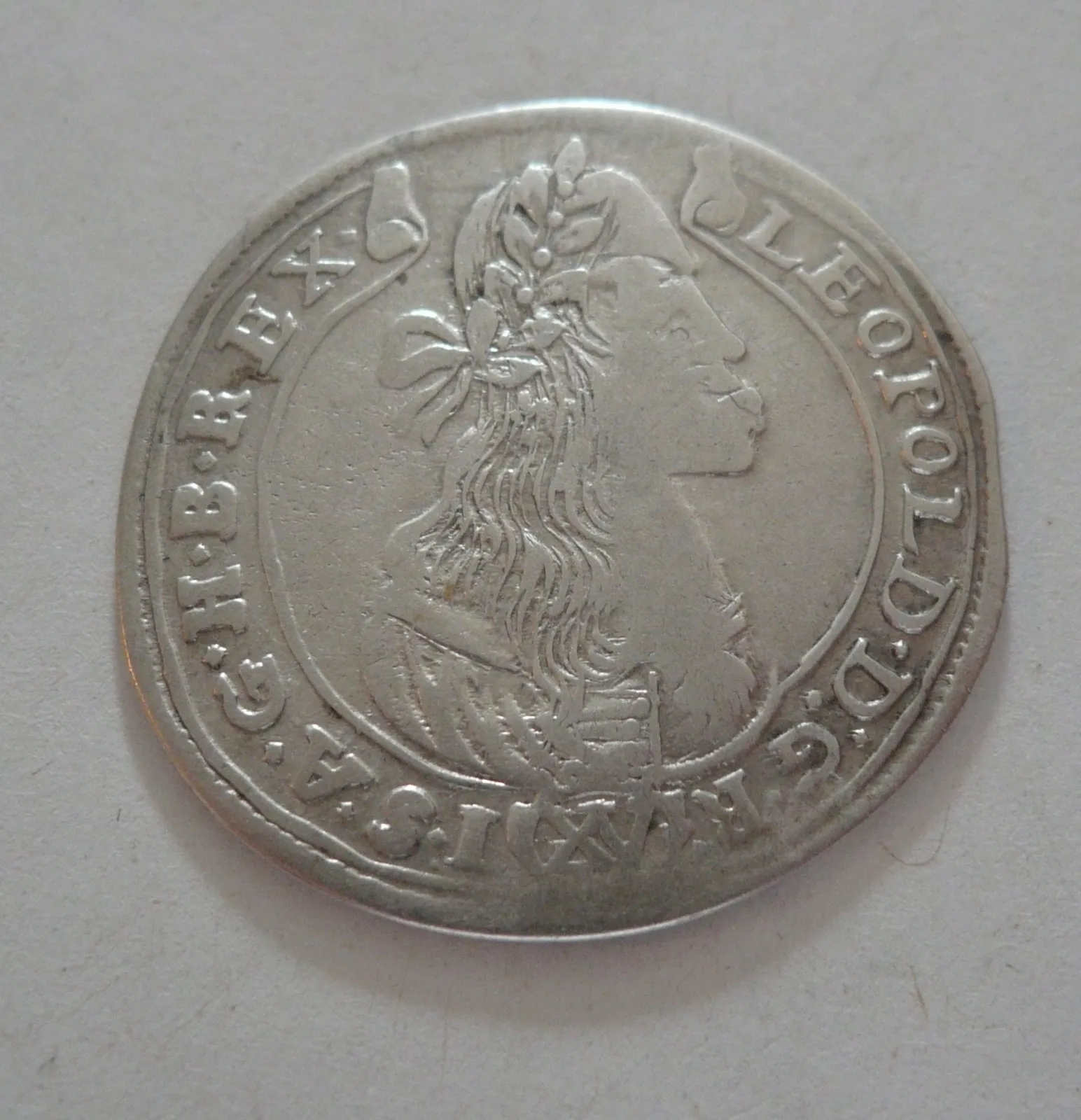15 Krejcar, 1676, Leopold I., Uhry-Kremnica
