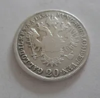20 Krejcar, 1836 A, opis Ferdinand V., Ferdinandus, Rakousko