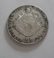 20 Krejcar, 1838 B, Ferdinand V., Uhry