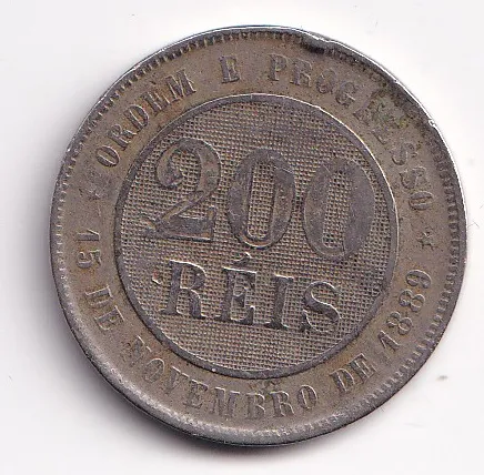 200 reis 1897,Brazilie