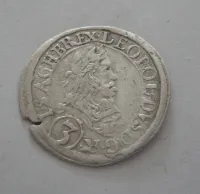 3 Krejcar, 1666, Leopold I., Rakousko Vídeň