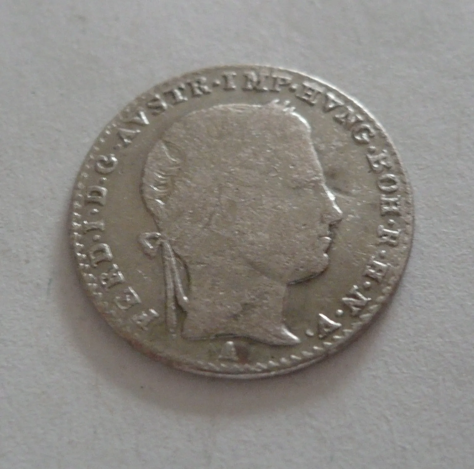 3 Krejcar, 1837 A, Ferdinand V., Rakousko