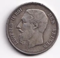 5 frank 1869,kopie,Belgie
