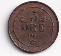 5 ore 1897,Švédsko