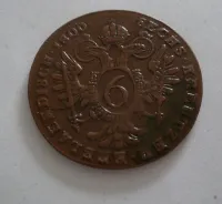 6 Krejcar, 1800 B, František II., Uhry