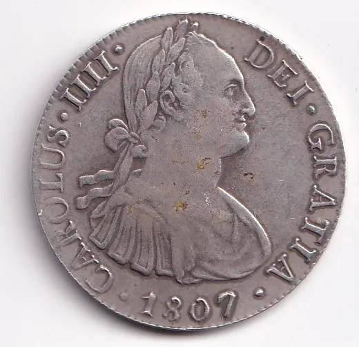 8 real 1807,falzum 23.61 gr.Mexiko