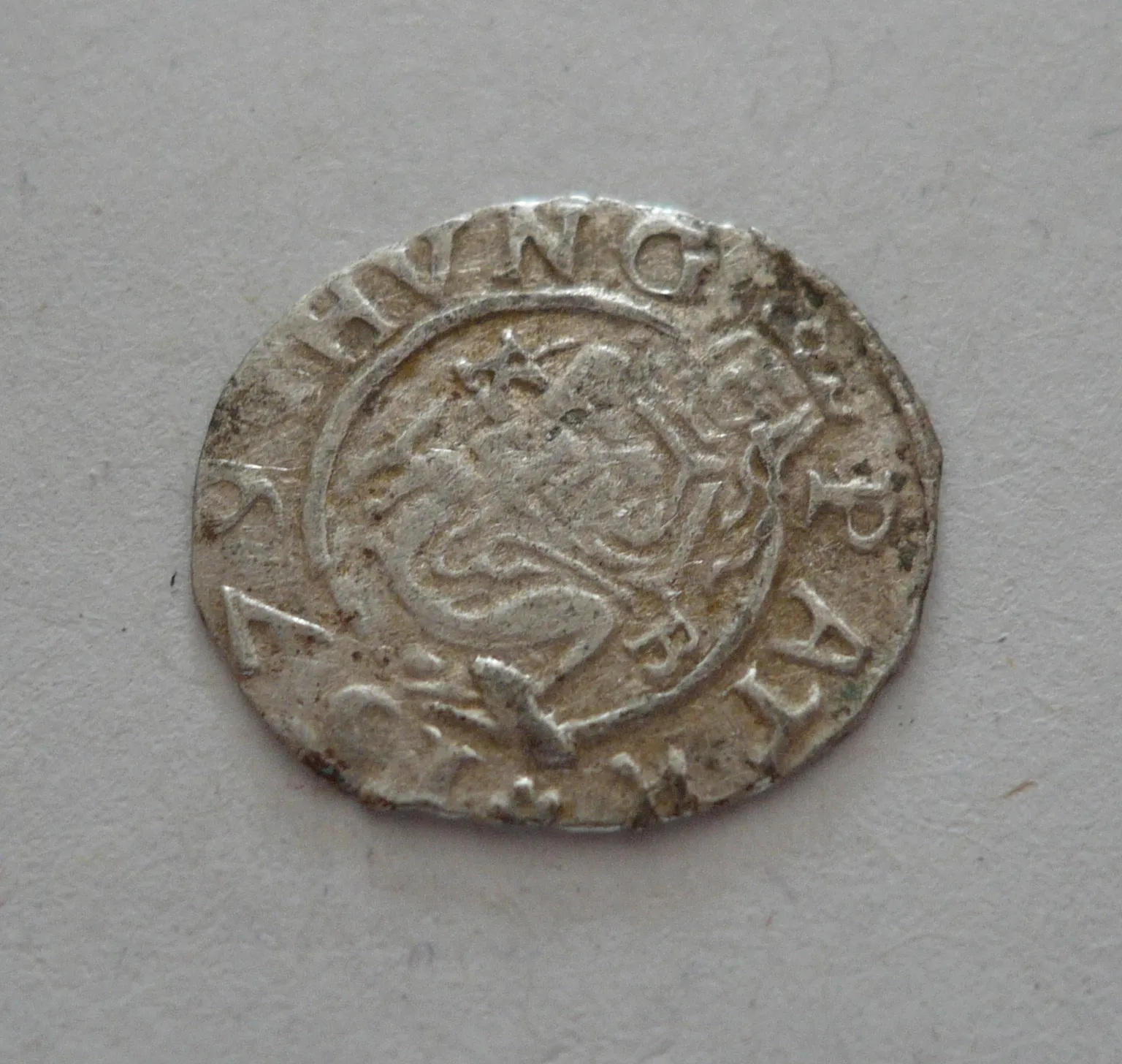 Denár, 1579 KB, Rudolf II., Uhry
