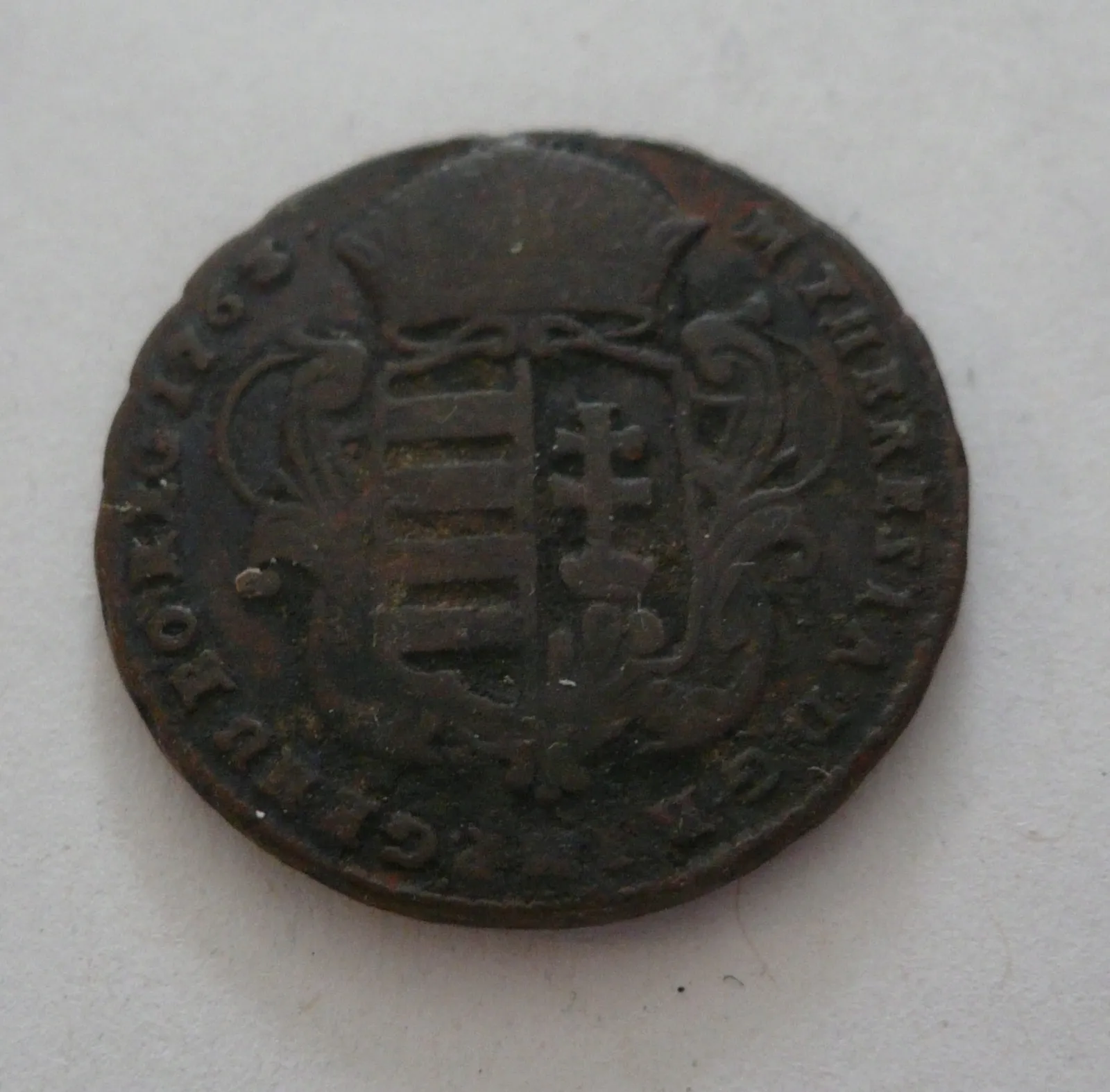 Denár, 1763, M. Terezie, Uhry - KB