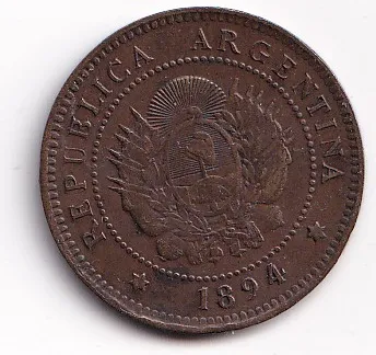 Uno centavo 1894,Argentina