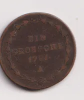 1 grešle.,1781 C.,Josef II.,Praha.,Čechy