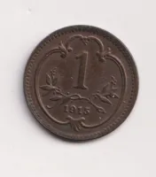 1 haléř 1915.,pěkný.,Rakousko