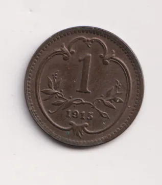 1 haléř 1915.,pěkný.,Rakousko