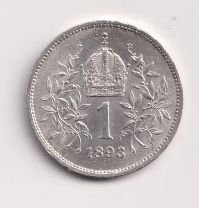 1 koruna 1893.,Rakousko