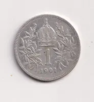 1 koruna 1901.,Rakousko