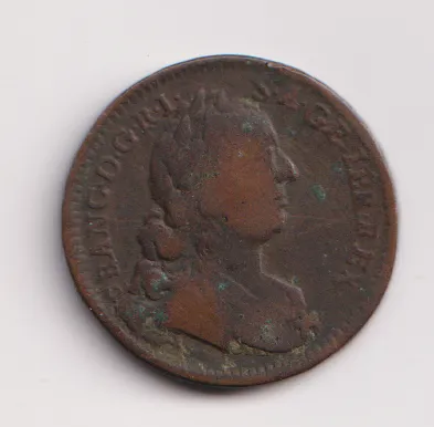 1 krejcar 1763 W.,Marie Terezie.,Víden.,Rakousko