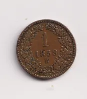 1 krejcar 1858 B.,Uhry