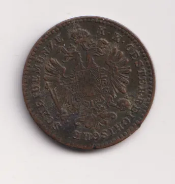 1 krejcar 1859 A.,Rakousko