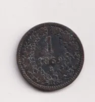 1 krejcar 1859 B.,Uhry