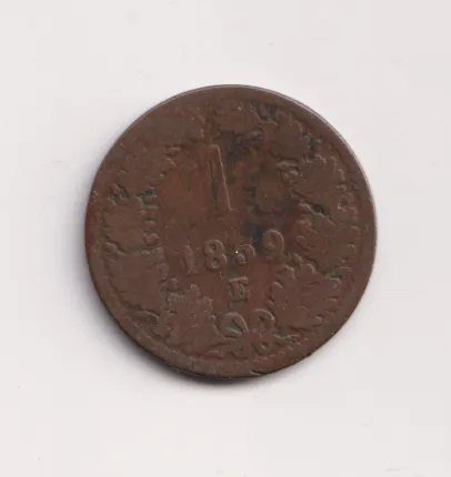 1 krejcar 1859 E.,Rakousko