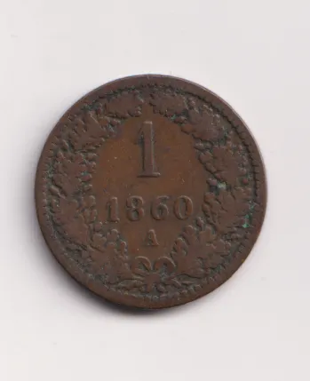 1 krejcar 1860 A.,Rakousko