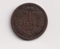 1 krejcar 1872 KB,.Uhry