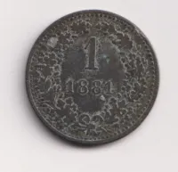 1 krejcar 1881.,Rakousko