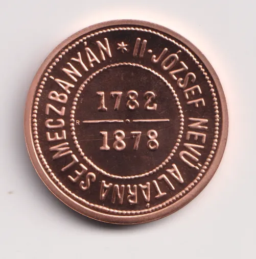 1 zlatník bánsko-štiavnický 1878 Cu novoražba.,Rakousko