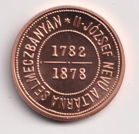 1 zlatník příbramský 1878.,Cu novoražba.,Rakousko