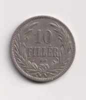10 fillér 1895 KB.,Uhry