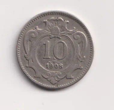10 haléř 1908.,Rakousko