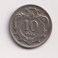 10 haléř 1908.,Rakousko