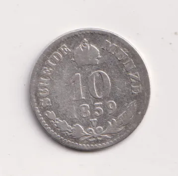 10 krejcar 1859 V.,Rakousko