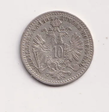 10 krejcar 1868.,Rakousko