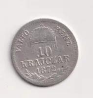 10 krejcar 1872 KB.,Uhry