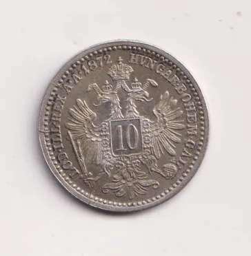10 krejcar 1872.,Rakousko