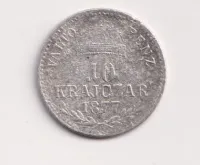 10 krejcar 1877 KB.,Uhry